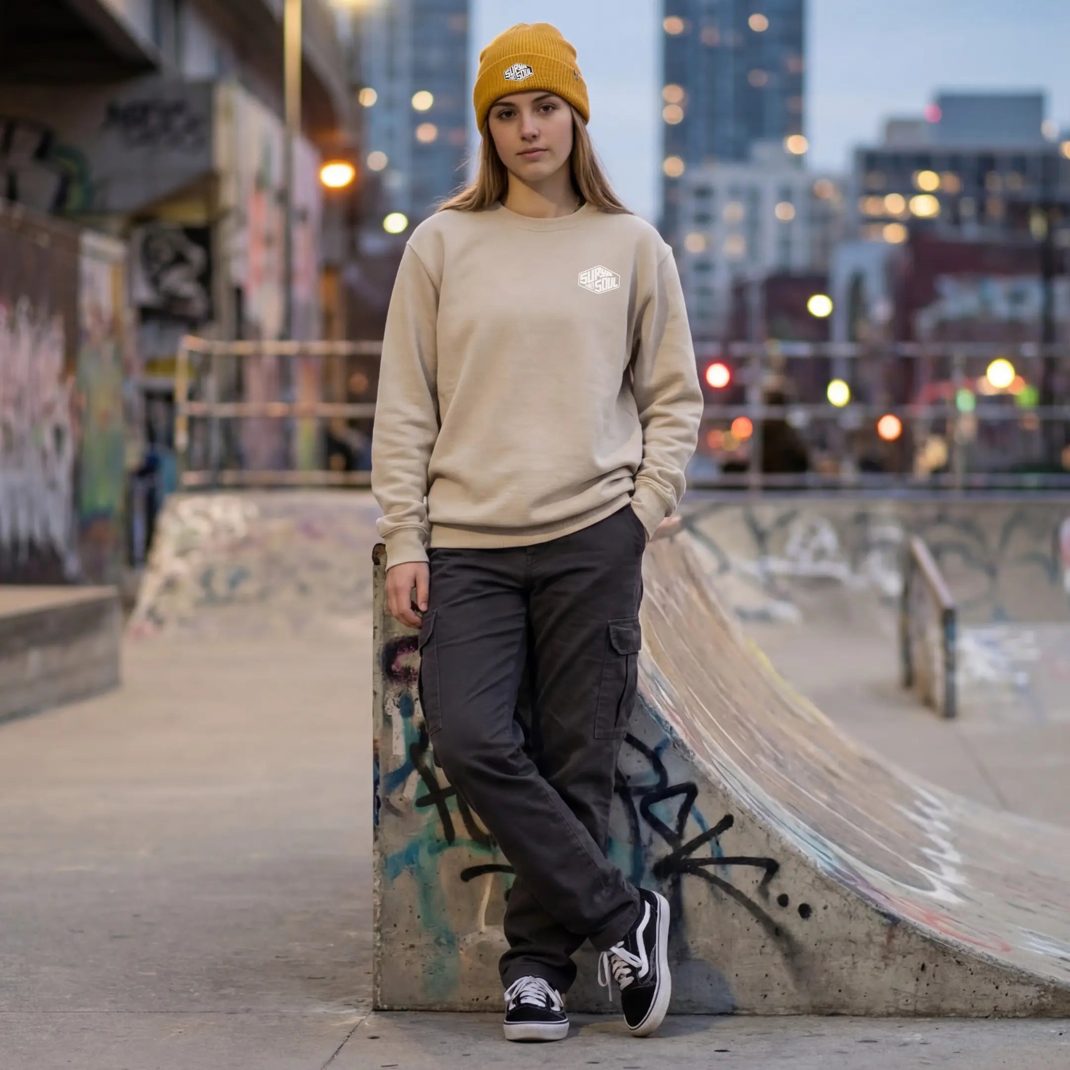 Beige Surya and Soul sweatshirt main picture