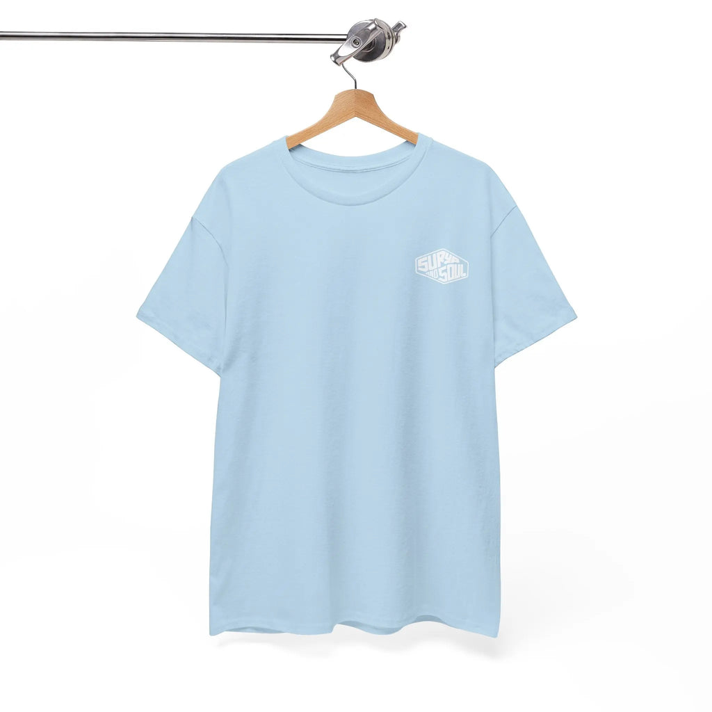 Light Blue Classic Surya and Soul Tee hanged picture