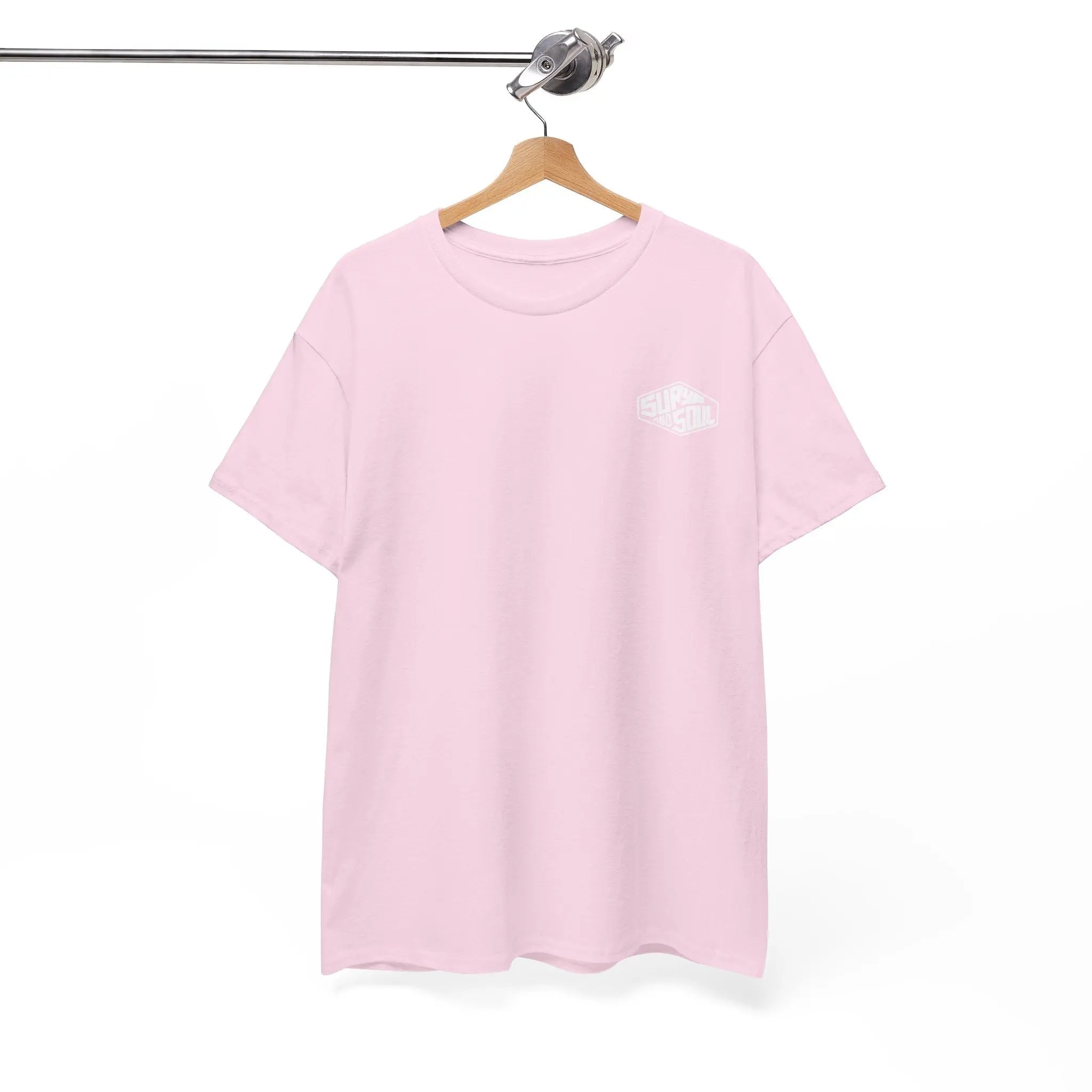 Light Pink Classic Surya and Soul Tee front hanged picture