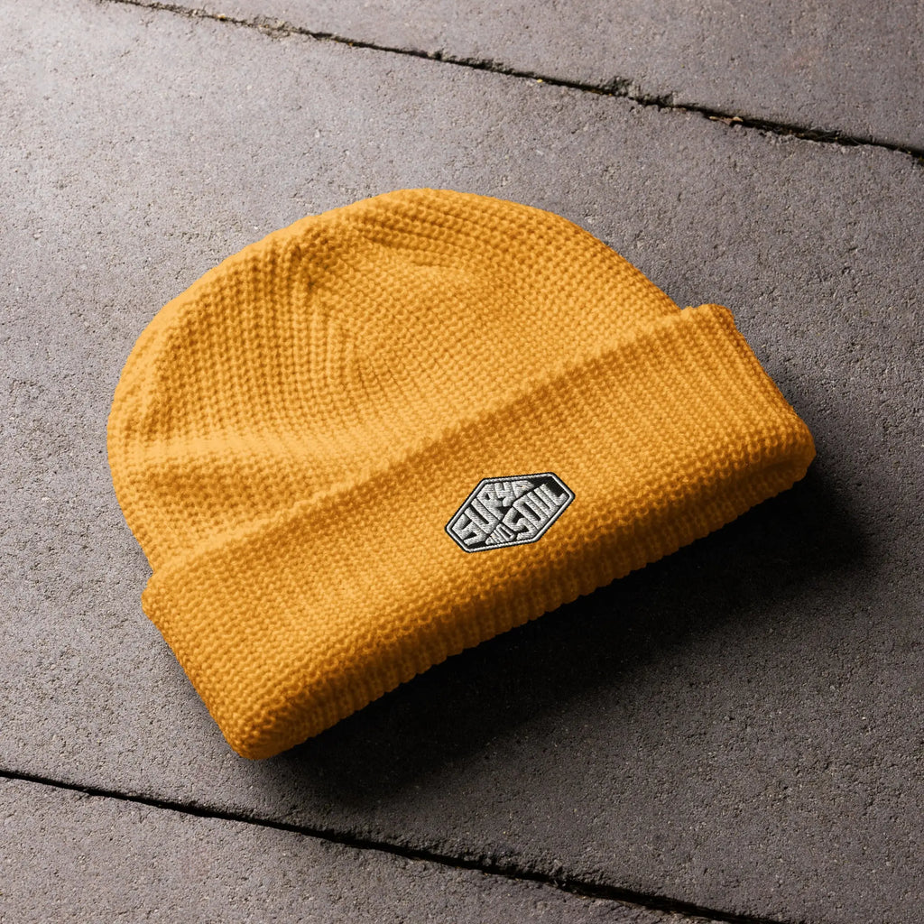 Surya and Soul Fisherman Beanie Gold Flat