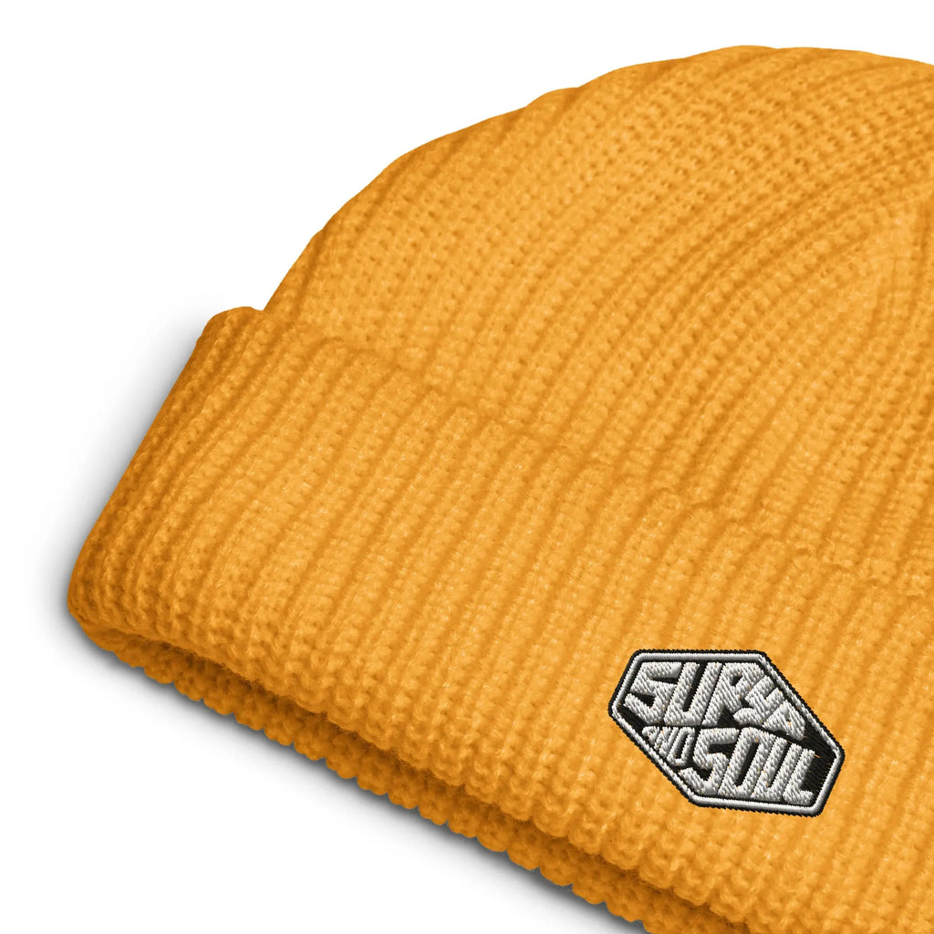 Surya and Soul Fisherman Beanie Gold Flat Side