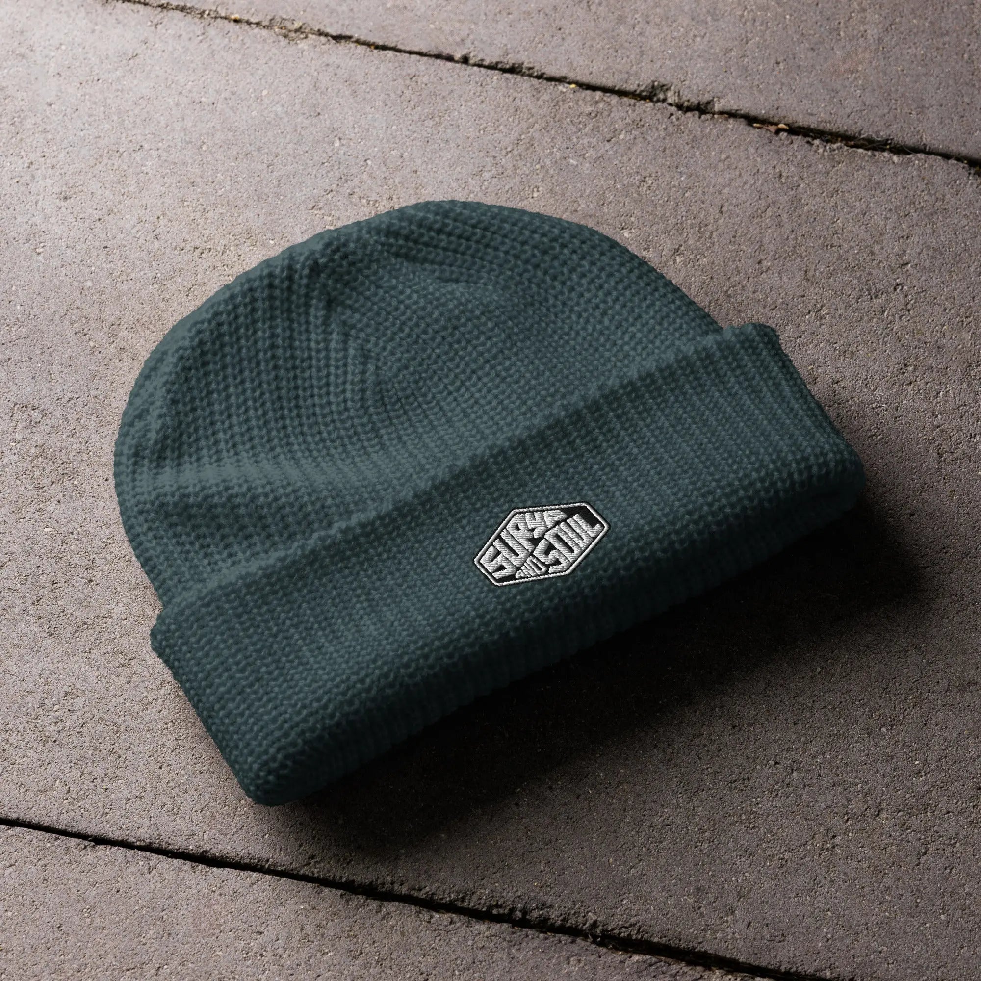 Surya and Soul Fisherman Beanie Petrol Blue Flat