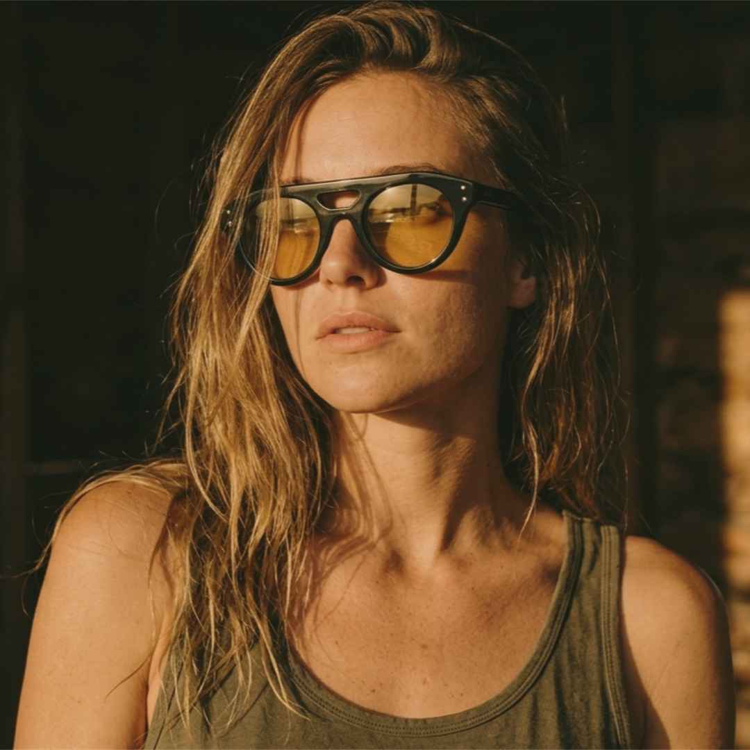 Surya and Soul Sunglasses Unique - Black/Yellow Lens